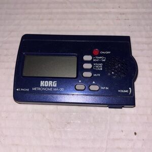 Korg MA-30 Compact Digital Metronome, Blue Tested Works